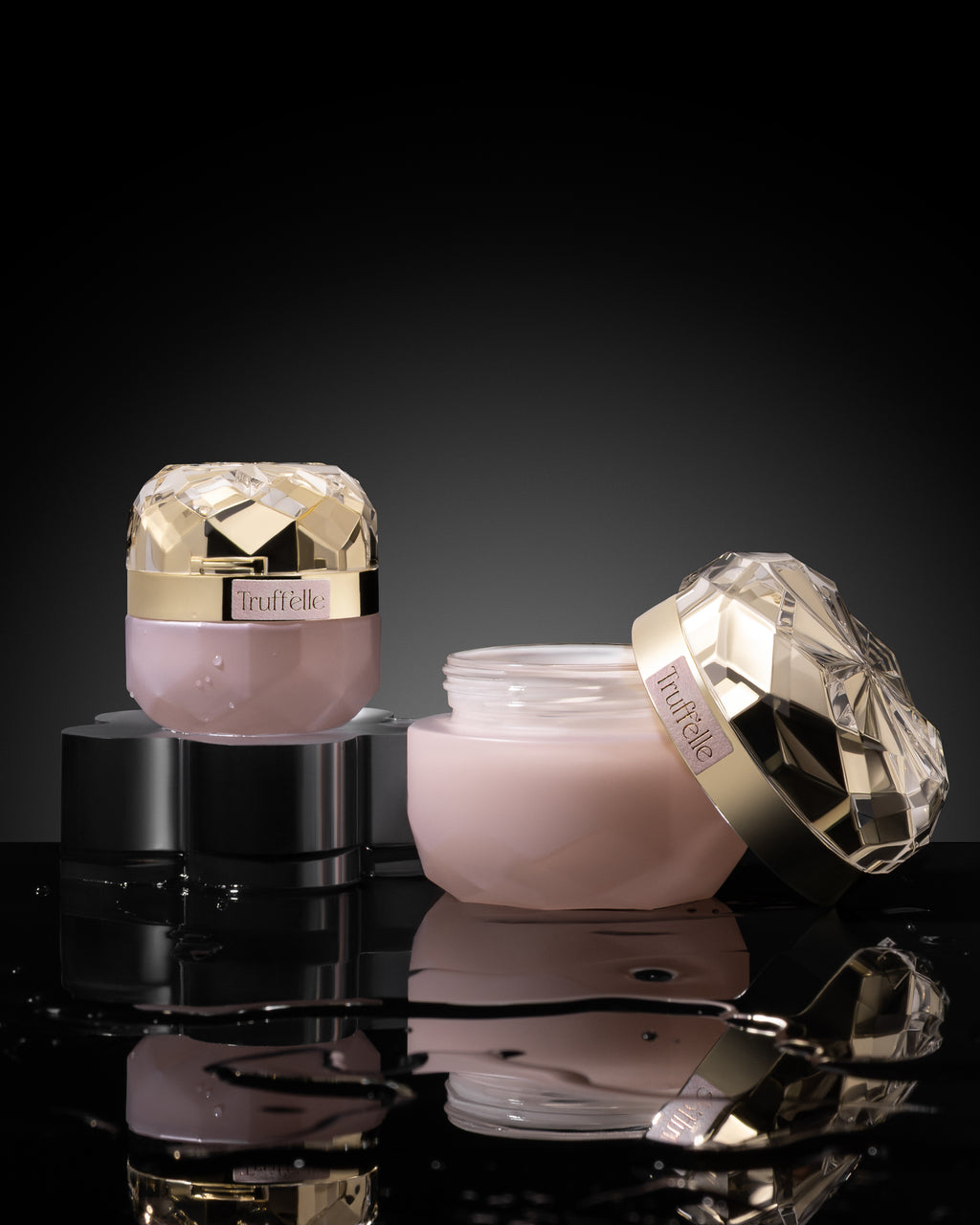 Truff'elle  ✦ The Black Diamond Duo ✦ Luxury Black Truffle Peptide Day / Night Cream and Eye Cream set