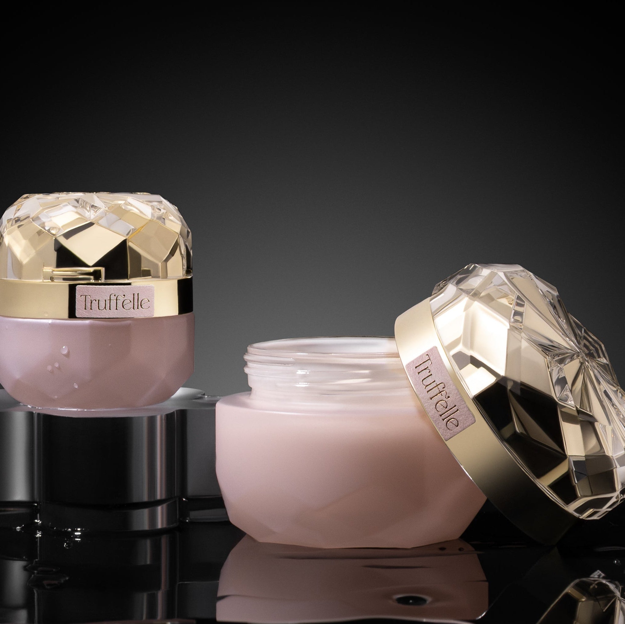 Truff'elle  ✦ The Black Diamond Duo ✦ Luxury Black Truffle Peptide Day / Night Cream and Eye Cream set